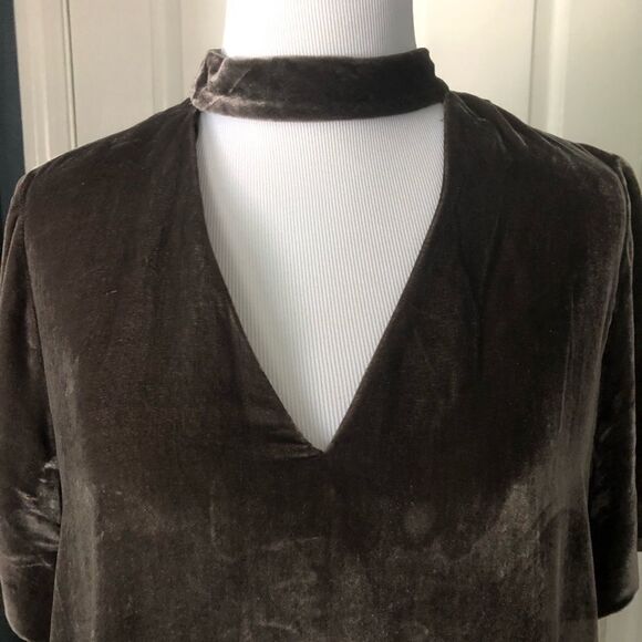Madewell Velvet Choker top - Picture 5 of 7